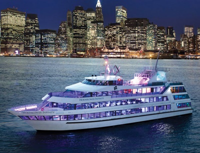 NY mptpr yacht Infinity port bow